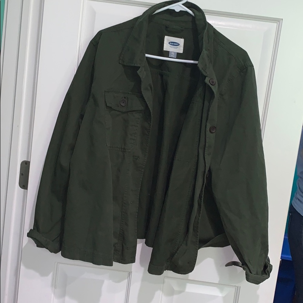 XXL green utility jacket . Like new ! Reposh!